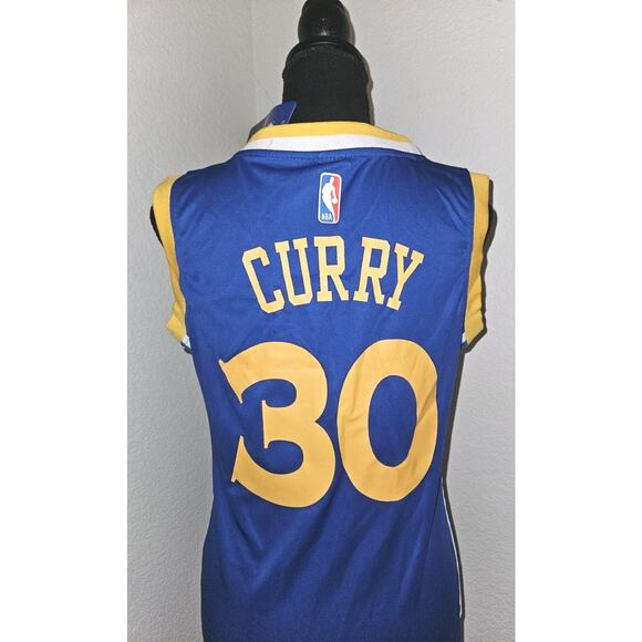 NWT! Adidas Golden State Warriors Swingman Stephen Curry Jersey Dress XL - Picture 6 of 11